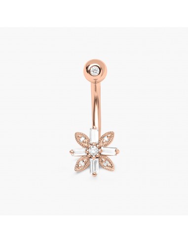 Flower Diamond Navel Piercing france