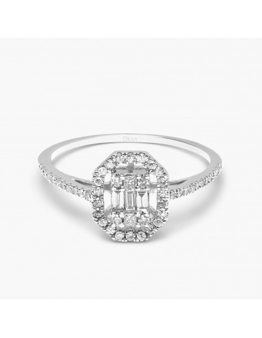 Baguette Square Diamond Union Ring en ligne