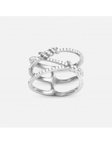 Barbelé Interlaced Paved Ring Livraison rapide