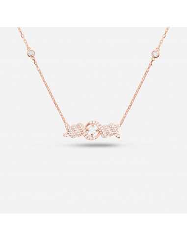 Barbelé Solitaire Necklace solde