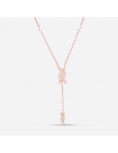 Barbelé Lariat Necklace brillant des détails fins