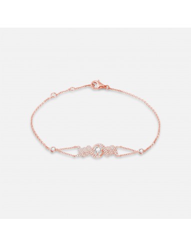 Bracelet Barbelé Semi Pavé pas cher