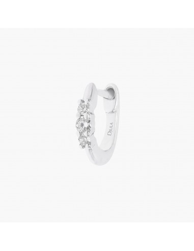 3 pave diamond hoop single pas cheres