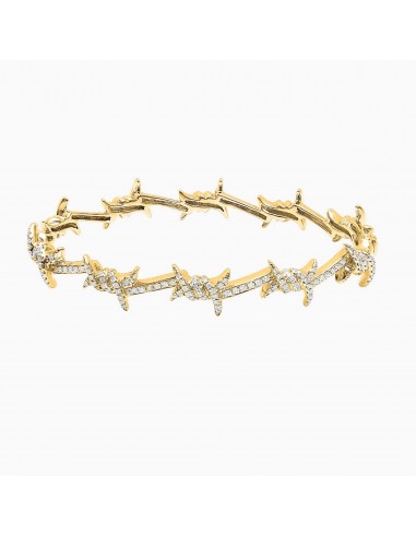 Barbelé small paved bangle vente chaude votre 