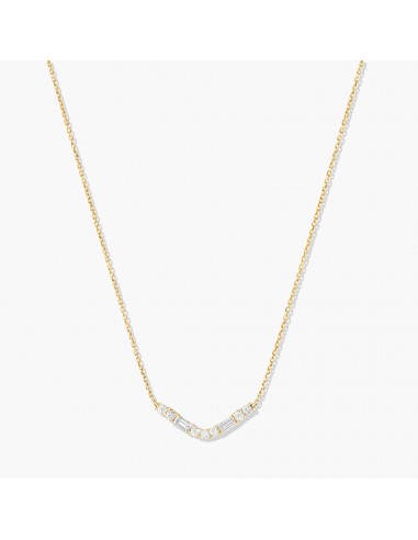 Baguette V Diamond Necklace ou a consommer sur place