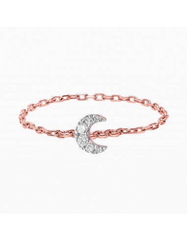 Magic Touch moon chain ring de pas cher