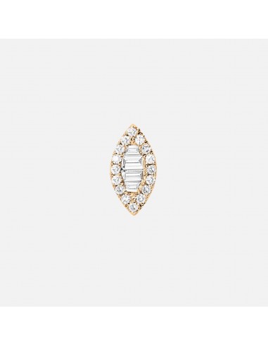 Oval Baguette Diamond Single le des métaux précieux